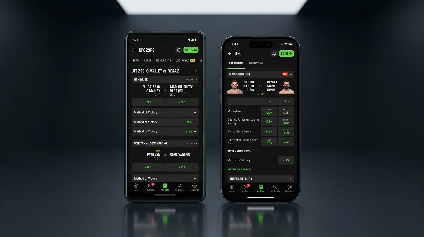Comparison of UFC betting apps on Android and iOS devices for UK users